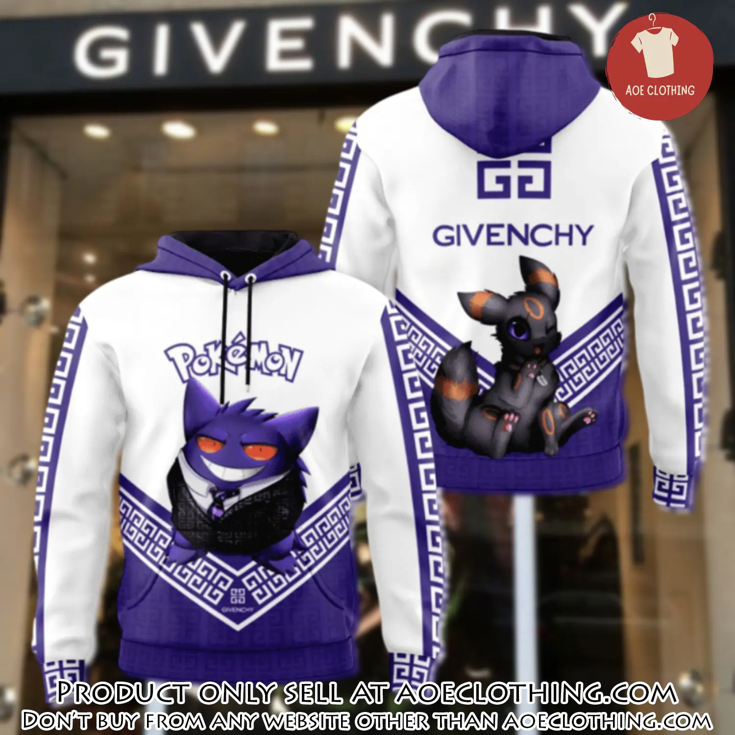 Givenchy pokemon unisex hoodie luxury brand gifts  jh2069 aoe1413833